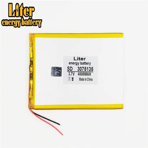 3.7 V 3075135 4500mah Liter energy battery lithium polymer battery and 9 inches tablet batteries large volume thin