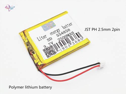XHR-2P 2.54 2500mAh 554858 3.7V BIHUADE lithium polymer battery GPS power monitoring equipment