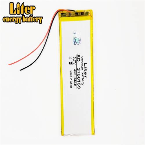 3.7V 4500mah 3750159 Liter energy battery Lithium Polymer Rechargeable battery For GPS Power bank Tablet PC MID DVD PAD