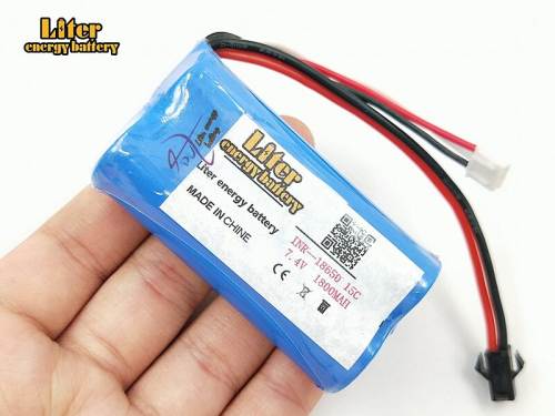 18650 Li-ion Battery 1800mAh 7.4v 1 2 3 pcs Lipo battery For Udi U12A Syma S033g Q1 Tianke H100 15C SM Plug