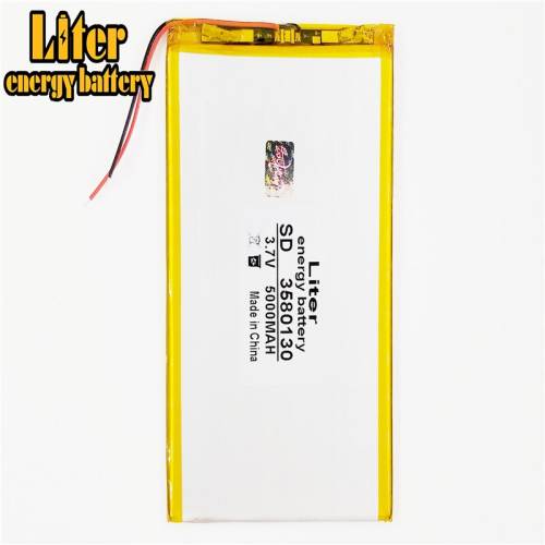 3.7V 3580130 5000mah Liter energy battery Polymer lithiumion Battery With High Quality Li-ion Tablet pc battery For  tablet PC