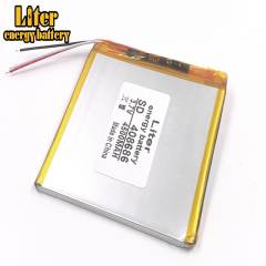 3 wire 3.7V 4500mAH 408686 Liter energy battery Polymer lithium ion / Li-ion battery for tablet pc