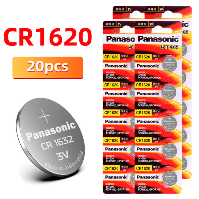 Panasonic brand new CR1620 button battery cr1620 ECR1620 GPCR1620 3v lithium battery for calculator laser pointer