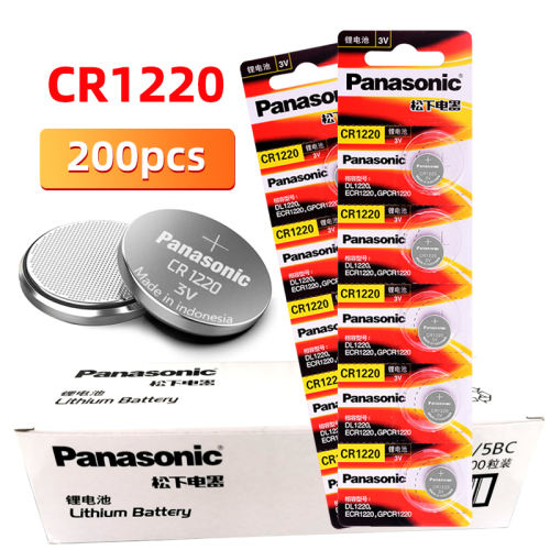Brand New Panasonic CR1220 Coin Cell Button Batteries BR1220 ECR1220 LM1220 3V Lithium Battery For Toys LED Watches