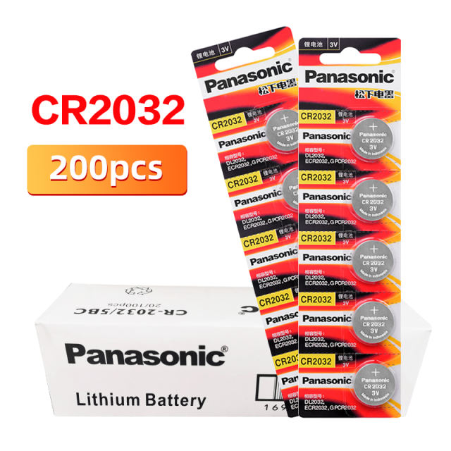 PANASONIC  cr2032 Brand New Button Cell Batteries 3V Coin Lithium Battery For Watch Remote Control Calculator cr2032