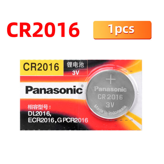 PANASONIC 1pcs/lot cr2016 BR2016 DL2016 LM2016 KCR2016 ECR2016 Button Cell Batteries 3V Coin Lithium counter clock 1 order