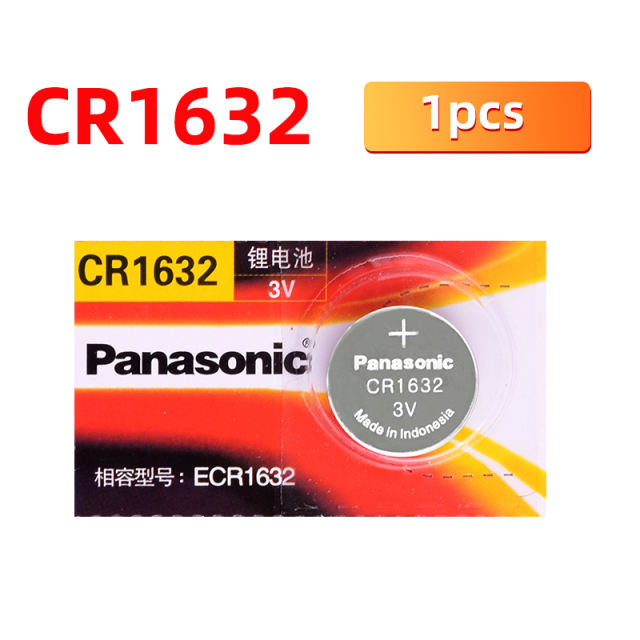 PANASONIC 1pcs/lot cr1632 ECR1632 DL1632 KCR1632 LM1632 KL1632 Button Cell Batteries 3V Coin Lithium counter clock