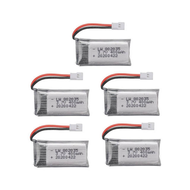 3.7V 400mAh Lipo Battery for X4 H107 H31 KY101 E33C E33 U816A V252 H6C RC Quadcopter Drone Spare Part 802035 battery