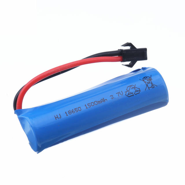 3.7V 1500mAh 18650 rechargeable Battery For RC helicopter Airplanes car Boat Toys Spare Parts 3.7v Li-ion battery SM plug