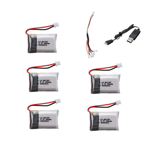 3.7v 150mAh 651723 For H20 RC Quadcopter Drone Spare parts 3.7v Lipo Battery for H20 Battery for Toy Helicopter