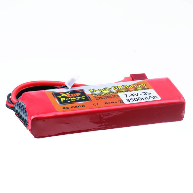 Original battery for Wltoys car 2s 7.4 V 3500mAh Lipo battery T Plug for Wltoys 144001 12428 114019 RC car Off-road car battery