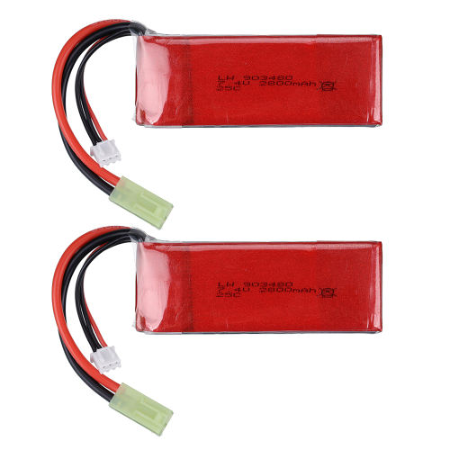 7.4V 2800mAh Lipo Battery For Feilun FT009 RC Boat Spare Parts 903480 2S 7.4v 25C RC Toys Battery
