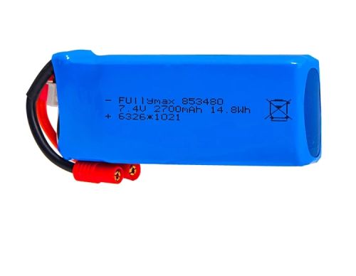 7.4v 2700mAh 25c Lipo battery for  X8C X8W X8G X8 RC Drone Parts 7.4V 853480 Toys Battery with Over current protection 1pcs