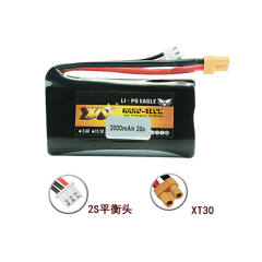 Original Rc Battery 2S 7.4V 2000mAh 20c Li-ion Battery for Huina 580550 583 582 RC Car Drone spare parts 18650 Battery XT30 1 order