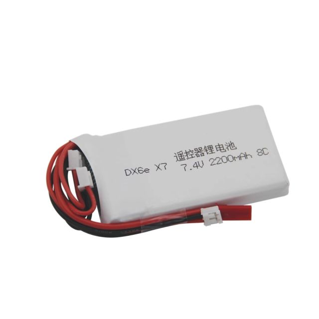 Lipo Battery 2S 7.4V 2200mAh 8C for Radiolink RC3S RC4GS RC6GS Dx6e DX6 Battery for Taranis Q X7 Transmitter Batteries 7.4V