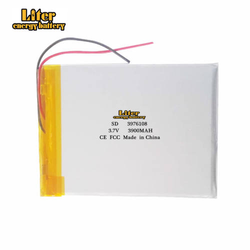 3.7V 3900mAh 3976108 Liter energy battery For 9 inches Tablet Accumulator Replacement The built-in Batterie
