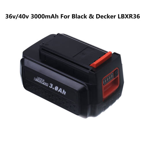 LBXR36 36V/40v 3000mAh Rechargeable Li-Ion Battery for Black & Decker LBXR36 BL2036 LBX2040 LST136,LST420,LST220 L50