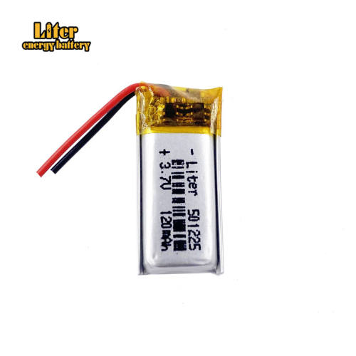 3.7V 120mAh 501225 Liter energy battery Lithium Polymer Rechargeable Battery For Mp3 headphone recorder PAD bluetooth headset