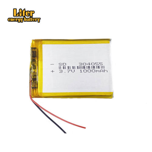 3.7V 1000mAh 304055 Liter energy battery Lithium Polymer Rechargeable Battery cells For Mp3 MP4 MP5 GPS mobile bluetooth