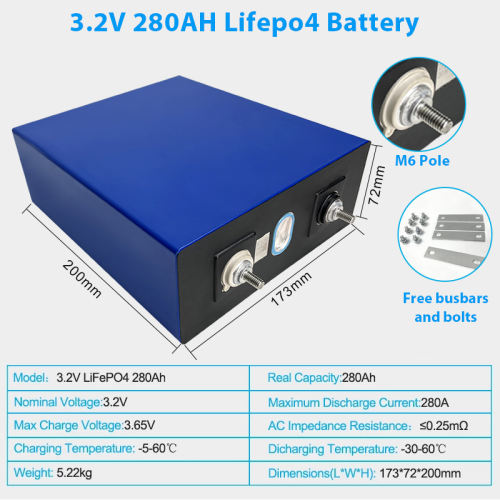 NEW 4pcs 3.2v 280ah Lifepo4 Rechargeable Battery Lithium Iron Phosphate Solar Cell 12v 24v 280ah Grade A Lifepo4 Cell Tax Free