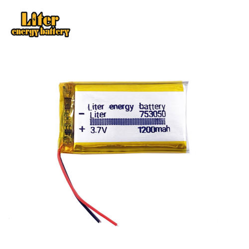 753050 3.7V 1200mAh Liter energy battery Lithium Polymer Rechargeable Battery For Mp3 DVD PAD mobile tablet pc power bank