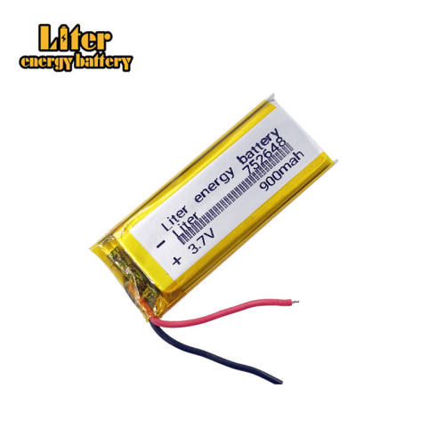 752648 900mAh rechargeable 3.7v Liter energy battery lithium ion lipo battery used intelligent toys batteries