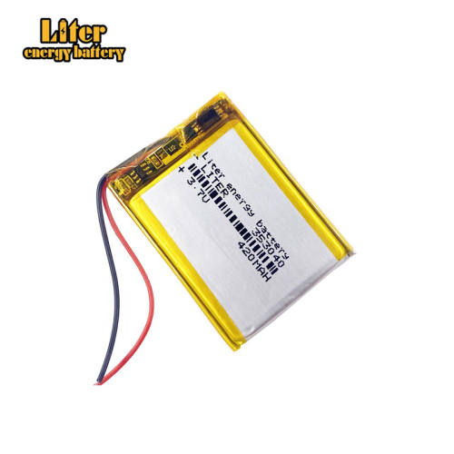 3.7V 420mAh 353040 Liter energy battery Lithium Polymer LiPo Rechargeable Battery For Mp3 Mp4 Mp5 DIY