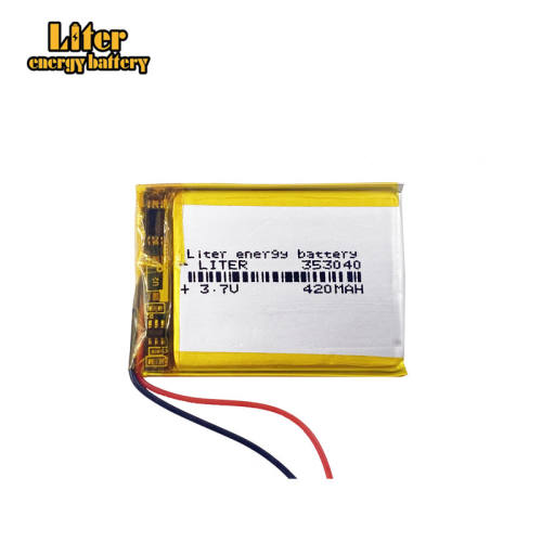 3.7V 420mAh 353040 Liter energy battery Lithium Polymer LiPo Rechargeable Battery For Mp3 Mp4 Mp5 DIY