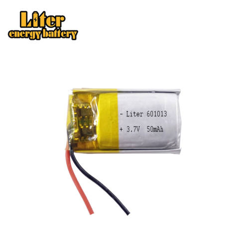 3.7V 50mAh 601013  Liter energy battery Polymer lithium ion battery for  SMART WATCH bluetooth earphone mp3 mp4 GPS