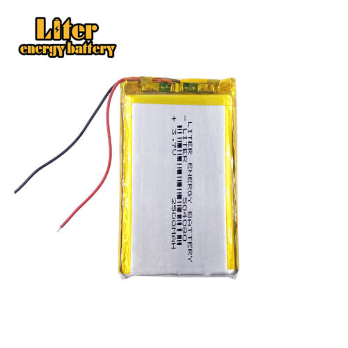 504080 2500MAH 3.7V Liter energy battery polymer lithium battery MP4 recorder  MP5 general purpose rechargeable LED lamp
