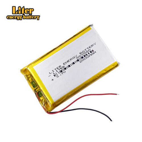 553580 3.7V 2000MAH Liter energy battery Li-ion battery for tablet pc 7 inch 8 inch 9inc MP3 E-book bluetooth headset