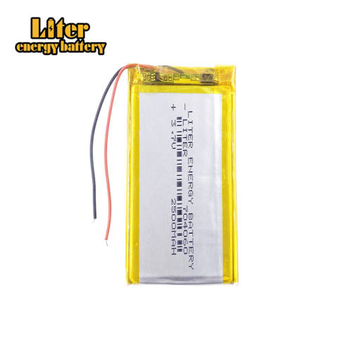 3.7V 704060 2500mah Liter energy battery lithium polymer battery for 7 inch MP4 MP5 navigator security products