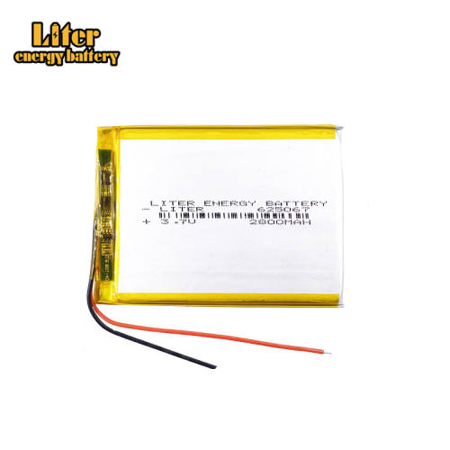 625067 2800mah 3.7V Liter energy battery rechargeable li-polymer battery pack for e-books GPS PDA