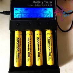 5PCS/lot 100% New Original NCR18650B 3.7 v 3200 mah 18650 Lithium Rechargeable Battery for Flashlight batteries+