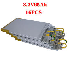 16PCS 3.2V 65Ah battery pack LiFePO4 DIY 12V260Ah 24V130Ah 48V65Ah for E-scooter RV solar Energy storage system Travel Batteries