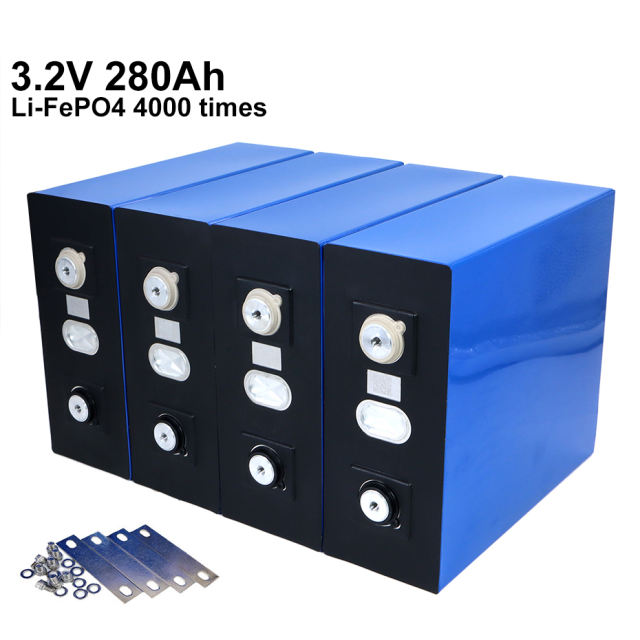 4PCS new 3.2v280ah lifepo4 rechargeable battery lithium iron phosphate solar cell 12v 24v 48V 280ah