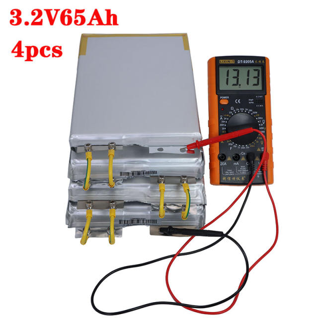 4PCS 3.2V 65AH battery pack LiFePO4 4S 12V 65Ah Not 100ah for E-scooter RV solar Energy storage system Travel Batteries