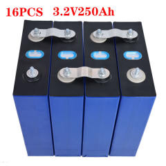 16PCS new 3.2v250ah lifepo4 rechargeable battery lithium iron phosphate solar cell 48v 250ah Not 280ah