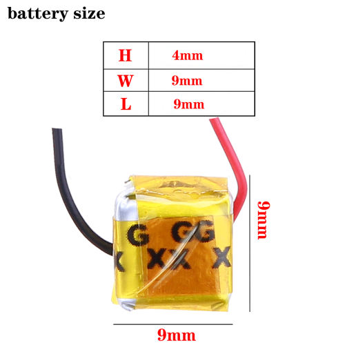 3.7v 30mAh 400909 Lithium Polymer Rechargeable Battery For Bluetooth Headset MP3 MP4 Speaker Smart Wear