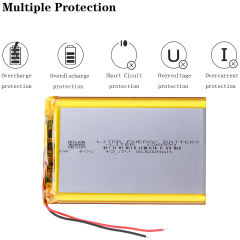 126090 3.7v 8000mAh Liter energy battery lithium ion rechargeable Polymer battery for GPS POWER BANK Tablet MID Toys