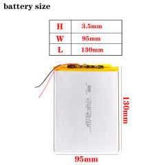 3.7v lithium battery 3595130 6000mAh Liter energy battery For V971 VI40 dual-core tablet Games Accessories Battery