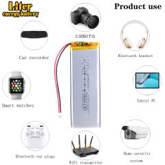 3.7v 503290 1900mah Rechargeable li-Polymer Battery replace for bluetooth version of the KBD67 lite keyboard With 2pin PH 2.0mm Plug