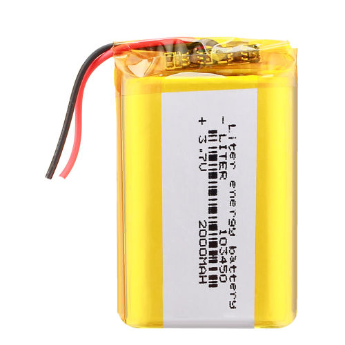 3.7V 2000mAh 103450 Liter energy battery Lithium Polymer Rechargeable battery For Mp3 GPS Bluetooth speaker power bank electronic