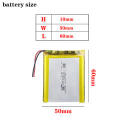 Polymer lithium battery 3.7V 105060 3500mAh mobile power LED instrument flat-panel universal