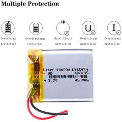 403035 450mAh 3.7V Liter energy battery Replacement Li-ion Lithium Polymer Battery for MP3 MP4 GPS MP5 Toys Smart Watch
