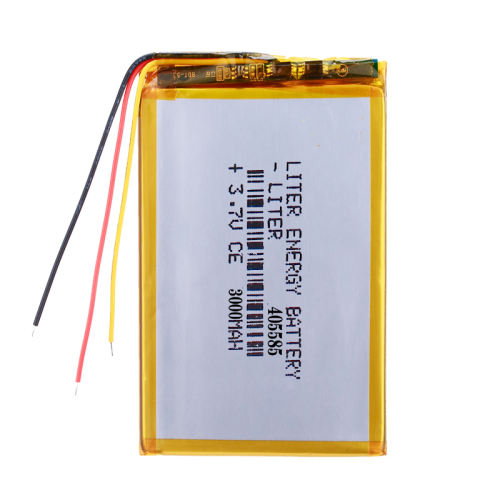 3.7V 3000mah polymer lithium battery 405585 for video communication transmitter module camera With three wires