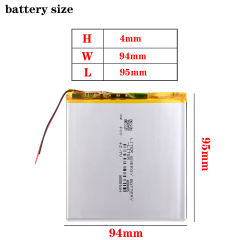 3.7V 5000mAH 409495 Liter energy battery Polymer lithium ion / Li-ion battery for tablet pc 7 inch 8 inch 9inch