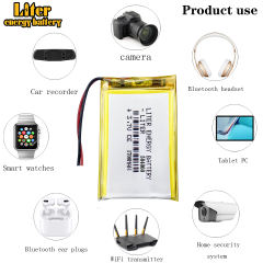 3.7V 504060 1700MAH Liter energy battery polymer lithium battery MP4 MP3 7 inch navigation
