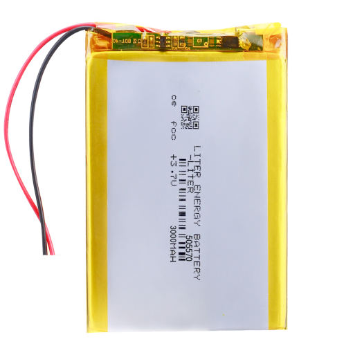 3.7V polymer lithium battery 505570 3000MAH navigator card card mobile power source