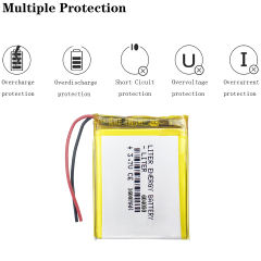 604050 3.7V 1600mAh BIHUADE polymer lithium battery navigation GPS small toys Rechargeable Li-ion Cell For DVD MP4 MP5 Camera